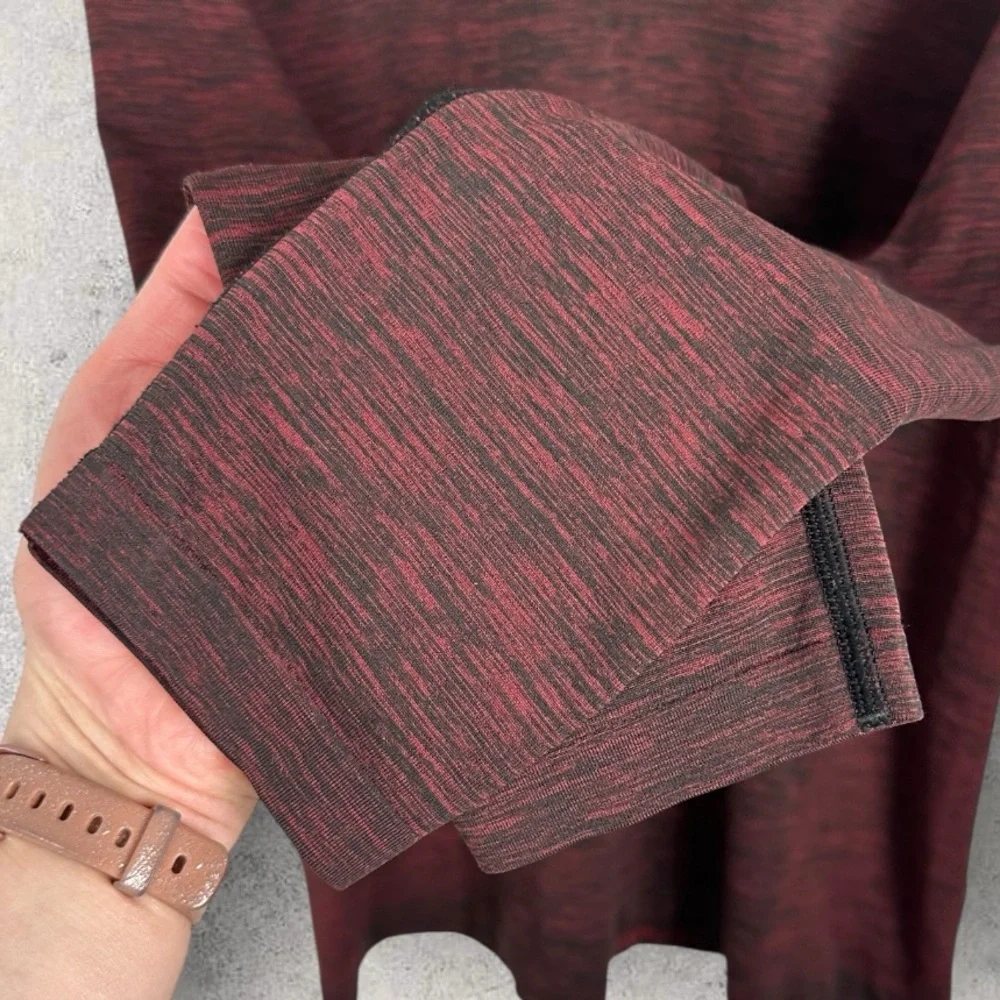 Lululemon Vent Tech Long Sleeve Henley Shirt Mens Size Large Oxblood Red Black L - Picture 10 of 13